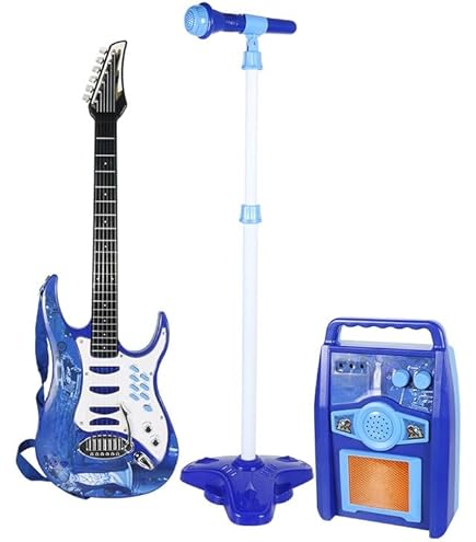 Amazon.co.jp: AZIEBAY マイクとギターを備えた音楽玩具、演奏と歌が Amazon.co.jp: AZIEBAY マイクとギターを備えた音楽玩具、演奏と歌が